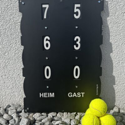 Premium-Anzeigetafel aus eloxiertem Aluminium | Mattschwarz & Lasergraviert